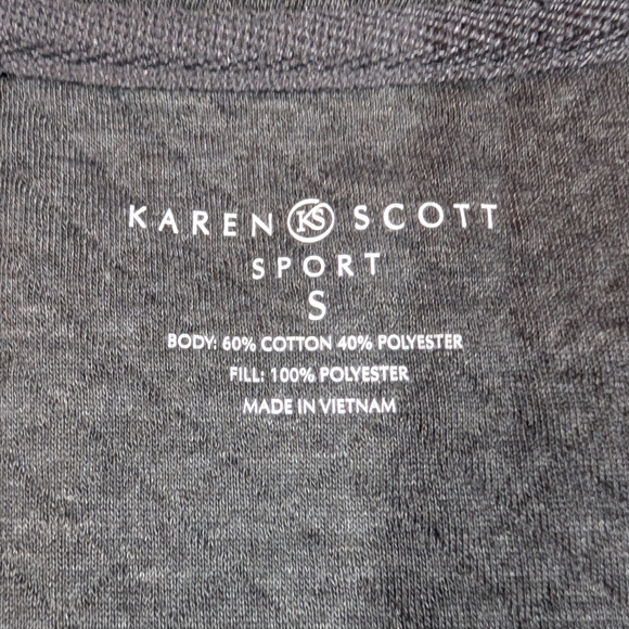 Karen Scott Sport Charcoal Tee - Picture 7 of 8